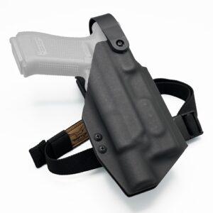 Glock 17 Surefire X300U-A/B OWB Level 2 KYDEX Holster with Blade-Tech Drop & Offset, Leg Strap