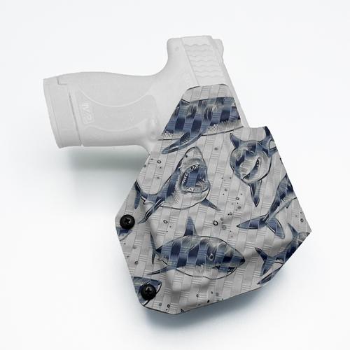 M&P 9 Shield Plus Recover Tactical Rail with Olight Baldr S OWB KYDEX Holster