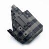ซองพกใน KYDEX ถนัดขวา สำหรับปืน Glock 19 ติดไฟฉาย Olight Baldr S ลาย Battle Worn US Flag หนา .080 นิ้ว DCC Monoblock + Light-Bearing Modwing