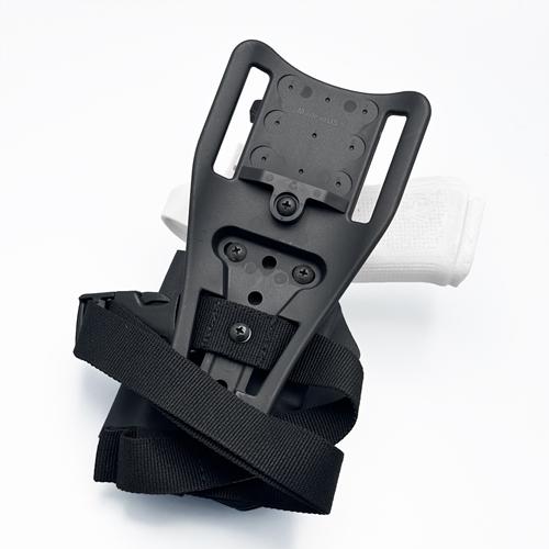 Talon Retention System Duty Drop and Leg Strap on OWB KYDEX Holster for Glock 19 Trijicon SRO