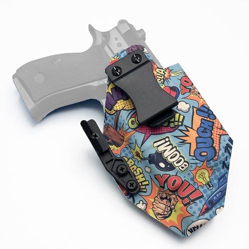 IWB CZ P-01 holster designed for Olight Baldr Pro R (ซองพกใน KYDEX สำหรับ CZ 75 P-01 ติดไฟฉาย Olight Baldr Pro R)