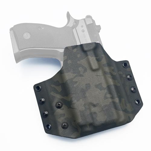 OWB Pancake CZ P-01 holster compatible with Olight Baldr S (ซองพกนอกแบบ Pancake สำหรับ CZ 75 P-01 Olight Baldr S)