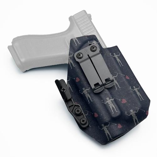 Custom IWB Glock 47 holster compatible with Glock 17 and Streamlight TLR-1, featuring DCC Monoblock and Modwing (ซองพกใน KYDEX สำหรับ Glock 47 MOS และ Glock 17 ติดไฟฉาย Streamlight TLR-1)