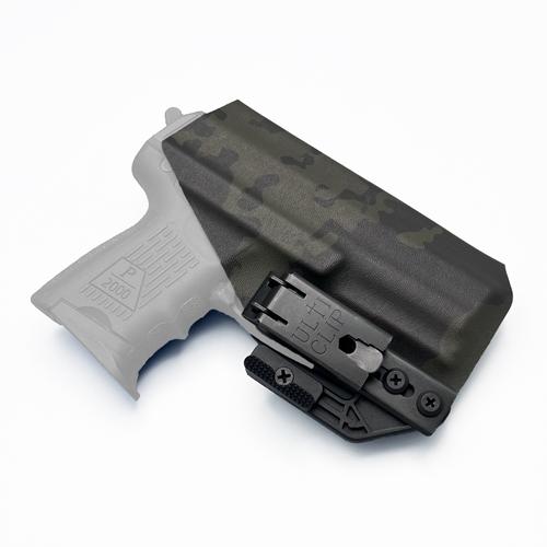Concealed carry P2000SK holster made from MultiCam Black KYDEX