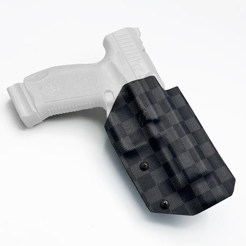 OWB KYDEX Holster for CANiK TP9 SFx / METE SFx in Louis Vuitton Damier Graphite (ซองพกนอก CANiK TP9 SFx)