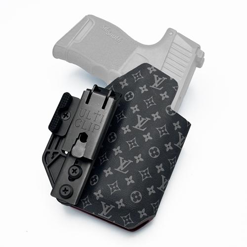 IWB KYDEX holster for SIG Sauer P365 in LV Eclipse pattern with Ulticlip XL and Modwing (ซองพกใน KYDEX สำหรับ SIG Sauer P365)
