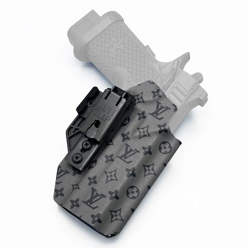 IWB KYDEX holster for Staccato P with Ulticlip XL and Modwing (ซองพกใน KYDEX สำหรับ Staccato P ลาย LV Eclipse Reverse Monogram)