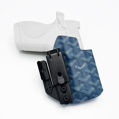 S&W CSX IWB KYDEX Holster in Blue Goyard pattern with Ulticlip XL