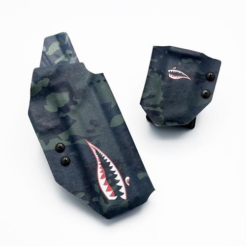 Custom OWB KYDEX holster and mag carrier for Combat Master 2011 (ซองปืน 2011 พกนอก KYDEX พร้อมซองแม็กกาซีน)